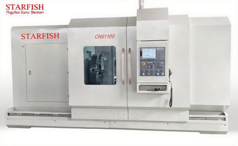 Máquina de torno de cama plana CNC